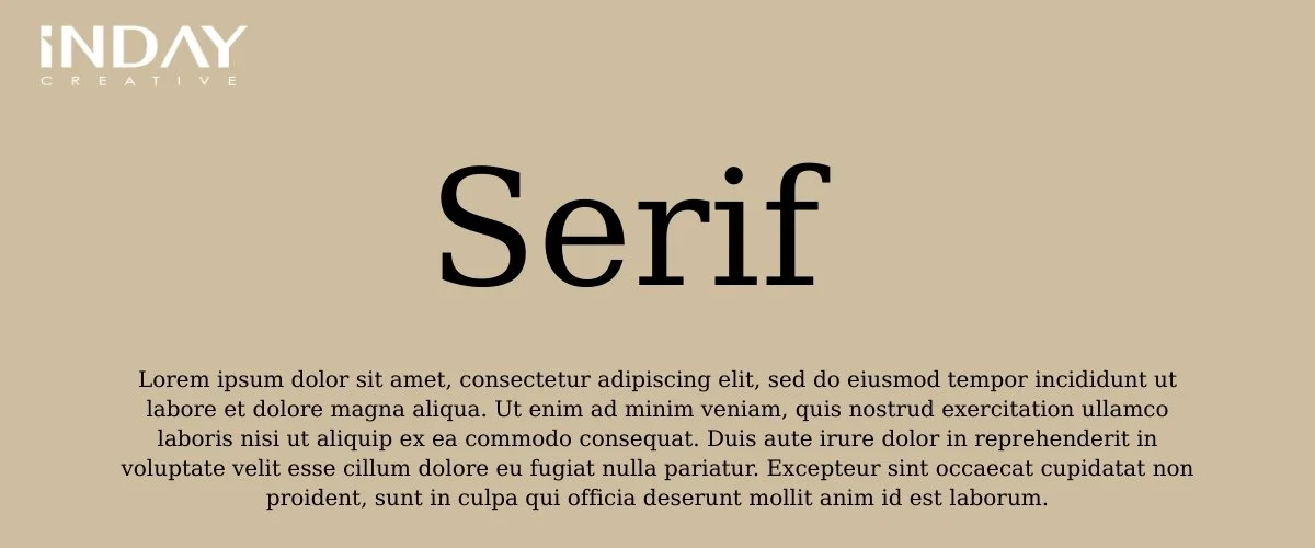 Font chữ thiết kế bao bì Serif