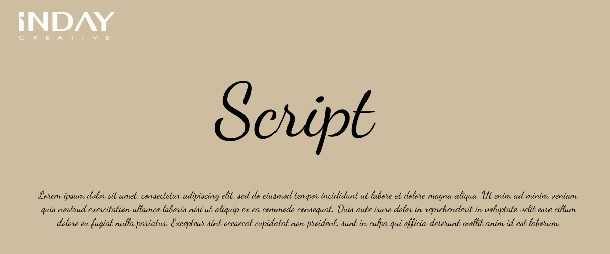 Font chữ thiết kế bao bì Seript