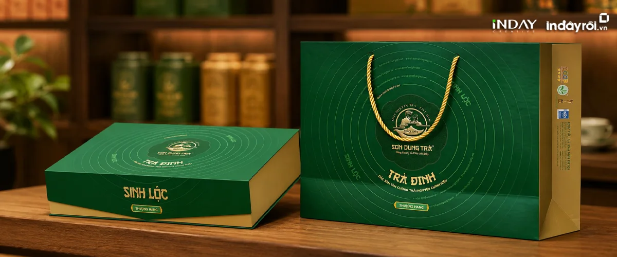 Màu sắc xanh trong thiết kế bao bì